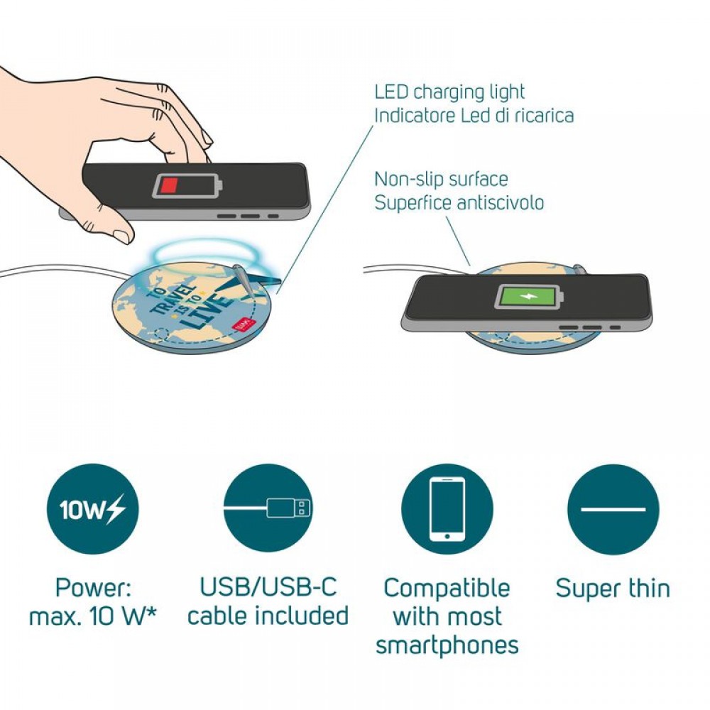 LEGAMI SUPER FAST WIRELESS CHARGER TO TRAVEL IS LIVE WCHAR0006 LEGAMI