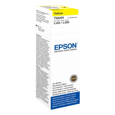 EPSON T6644 YELLOW BOTTLE INKJET C13T66444A 70ML
