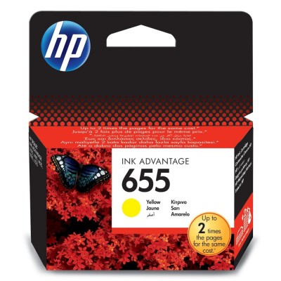 HP 655 YELLOW CZ112AE 600 PAGES INKJET