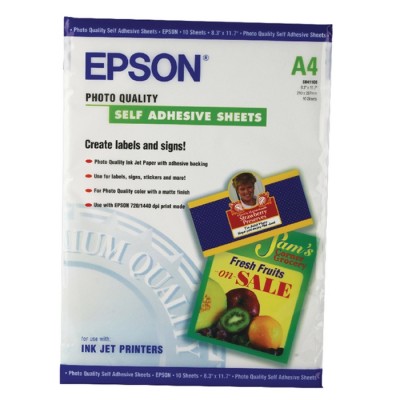 PHOTO PAPER EPSON 167GR A4 10 ΦΥΛΛΑ SELF ADHESIVE C13S041106