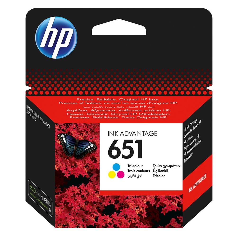 HP 651 COLOUR INKJET C2P211AE 300PAGES ORIGINAL INK
