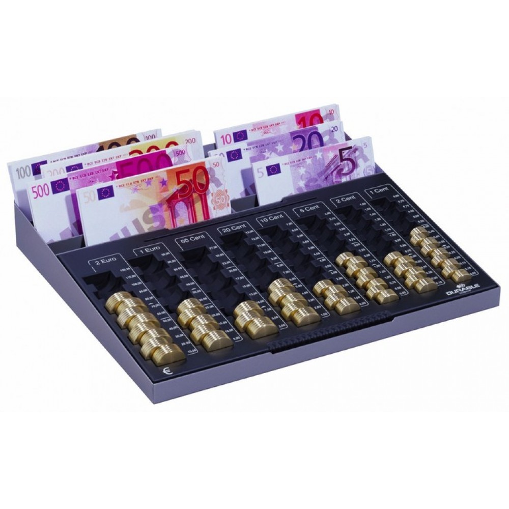 ΚΕΡΜΑΤΟΘΗΚΗ ΤΑΜΕΙΟΥ DURABLE ΜΕΤΑΛΛΙΚΗ EUROBOARD XL Κουτιά ταμείου-Θήκες νομισμάτων-Χρηματοκιβώτια