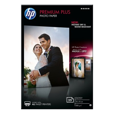 PHOTO PAPER HP 10X15 300GR GLOSSY 25 PAGES HPCR677A