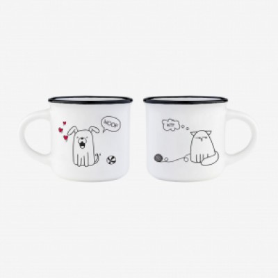 LEGAMI ΚΟΥΠΕΣ ESPRESSO FOR TWO 2ΤΕΜΧ DOGS AND CATS MM0009