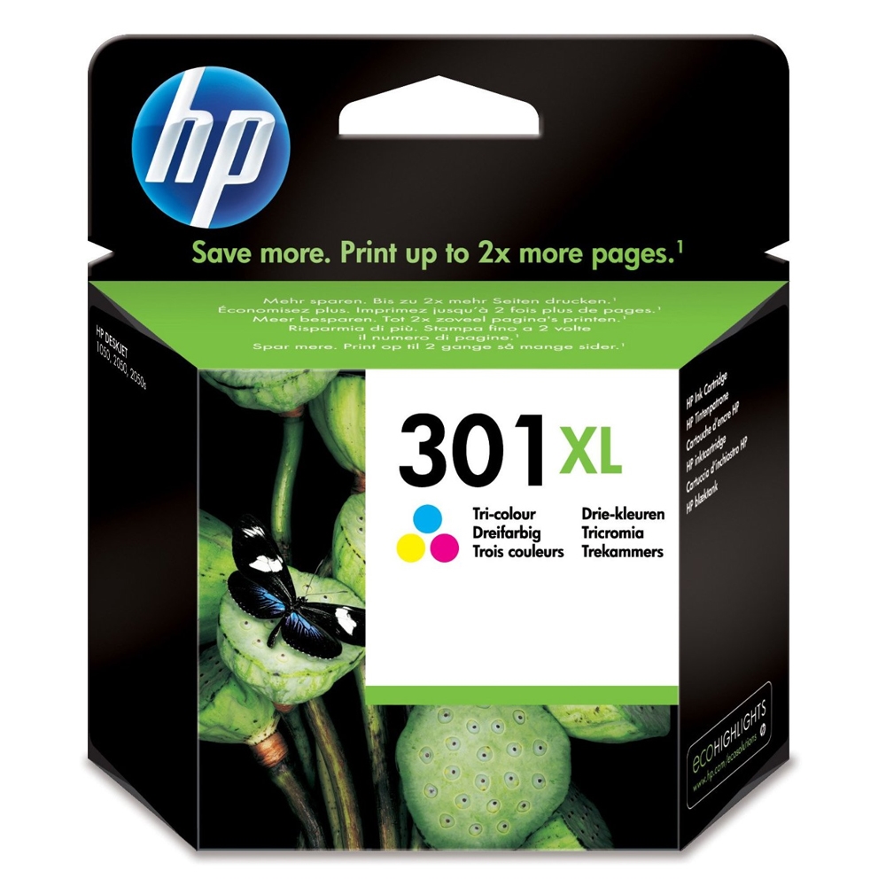 HP 301XL COLOUR CH564EE 330PAGES INKJET 8ML ORIGINAL INK
