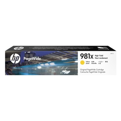 HP 981X YELLOW PAGEWIDW HIGH CAPACITY INKJET HPL0R11A