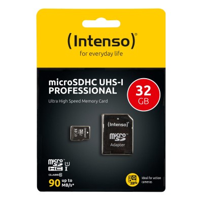 MEMORY CARD MICRO SD INTENSO 32GB PROFECIONAL UHS-1 CLASS 10 INT10147